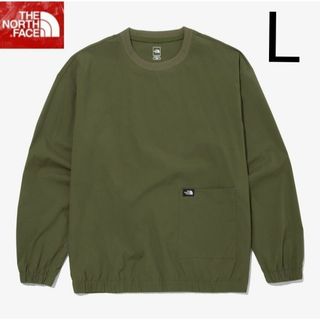 THE NORTH FACE - 新品 ノースフェイス プルオーバー ナイロン スウェット カーキ