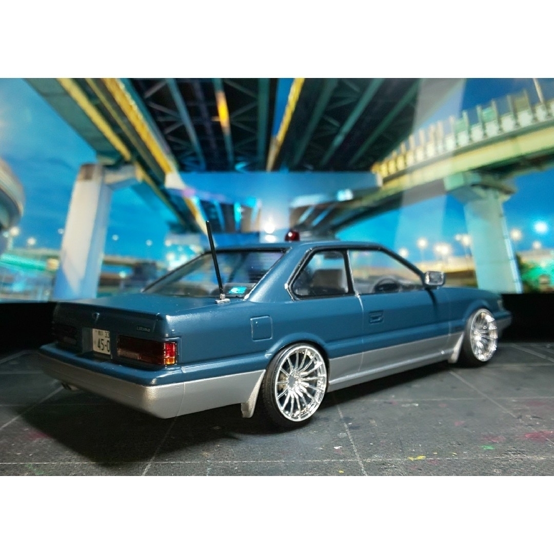 アオシマ あぶない刑事 港302号 日産レパード 後期 カスタム完成 アオシマ あぶない刑事 港302号 日産レパード 後期 カスタム完成