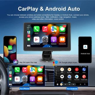 ポータブルカーマルチメディアプレーヤー Carplay等対応品(カーオーディオ)