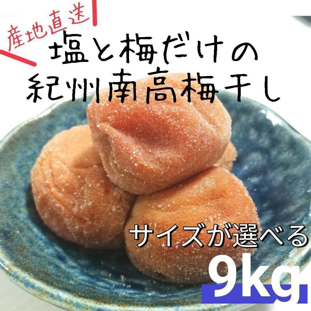 【樽入り9kg】紀州南高梅白干し 食品/飲料/酒の加工食品(漬物)の商品写真