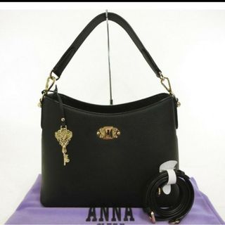 アナスイ(ANNA SUI)のアナスイ本革レザー ショルダーバッグ 鍵型チャーム付(ショルダーバッグ)