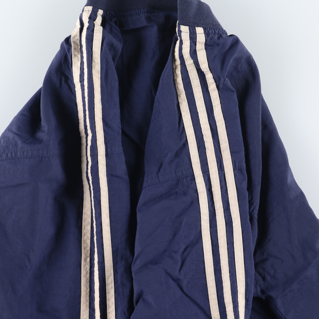 adidas(アディダス)の古着 90年代 アディダス adidas Vネック ナイロンプルオーバー レディースXL ヴィンテージ /eaa427168 レディースのジャケット/アウター(ナイロンジャケット)の商品写真