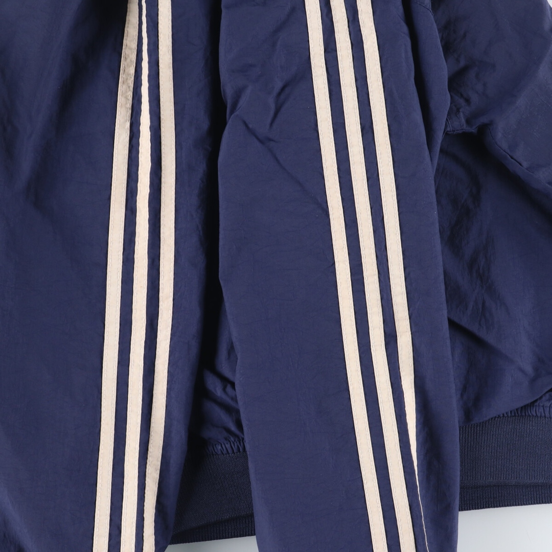 adidas(アディダス)の古着 90年代 アディダス adidas Vネック ナイロンプルオーバー レディースXL ヴィンテージ /eaa427168 レディースのジャケット/アウター(ナイロンジャケット)の商品写真