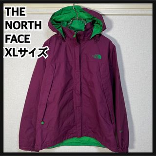 ザノースフェイス(THE NORTH FACE)の【ノースフェイス】マウンテンパーカー　パープル紫刺繍ハイベント　ワンポイント１R(その他)