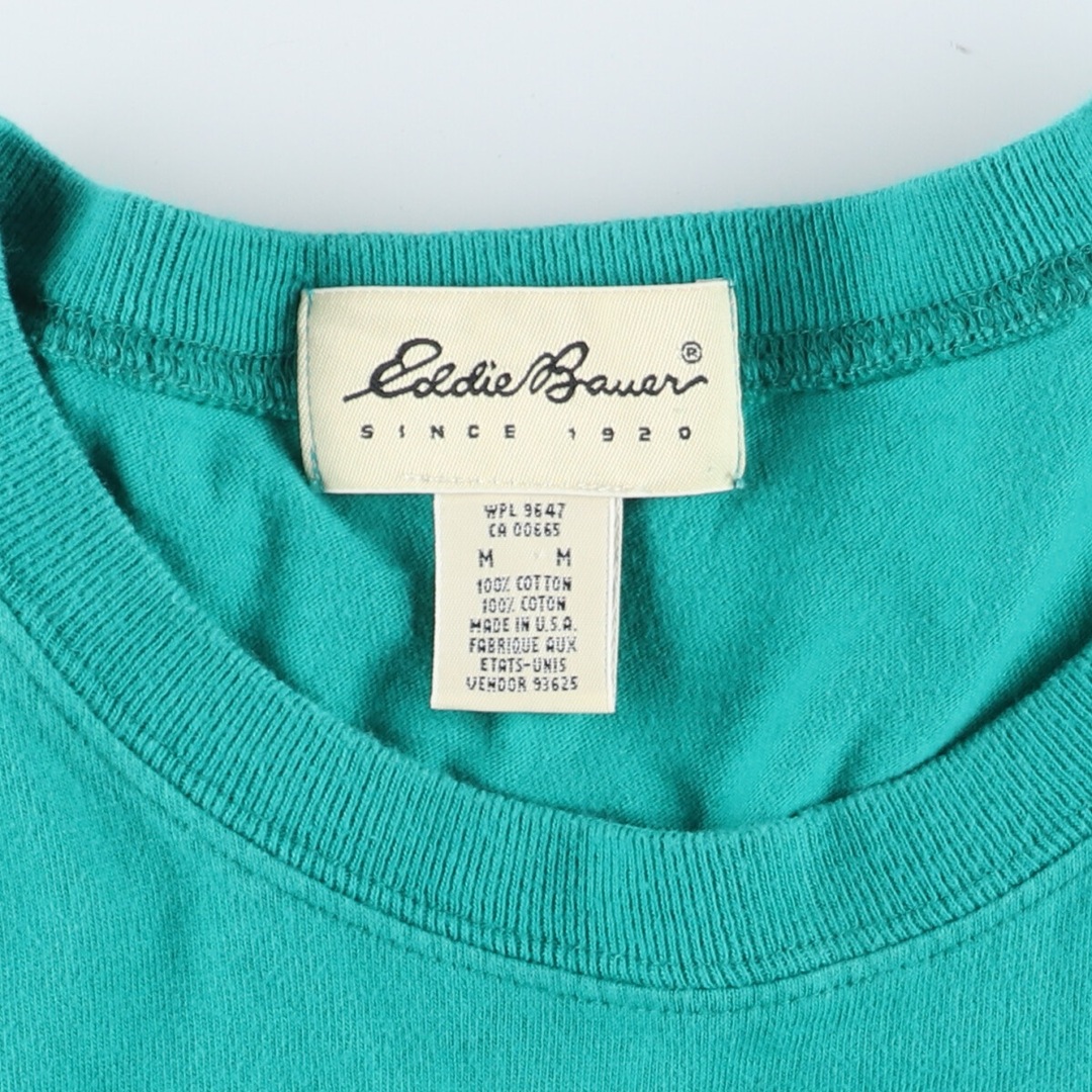 Eddie Bauer(エディーバウアー)の古着 90~00年代 エディーバウアー Eddie Bauer 無地Tシャツ USA製 メンズM ヴィンテージ /eaa433613 メンズのトップス(Tシャツ/カットソー(半袖/袖なし))の商品写真
