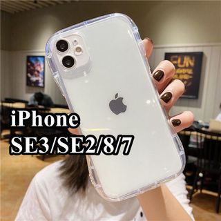 iPhoneSE3/SE2/8/7対応ケース　クリア　耐衝撃　韓国　大人気