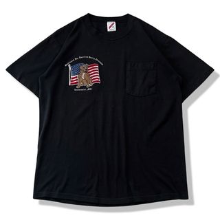 ハーレーダビッドソン(Harley Davidson)の【ヴィンテージ】80s ハーレーダビッドソン 半袖ポケットTシャツ L　USA製(Tシャツ/カットソー(半袖/袖なし))