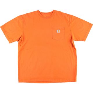 カーハート(carhartt)の古着 カーハート Carhartt ORIGINAL FIT 半袖 ワンポイントロゴポケットTシャツ メンズL /eaa433600(Tシャツ/カットソー(半袖/袖なし))