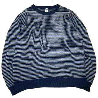 ギャップ(GAP)のGAP ラムウール ニット ボーダー セーター 薄手 US古着 h65(ニット/セーター)