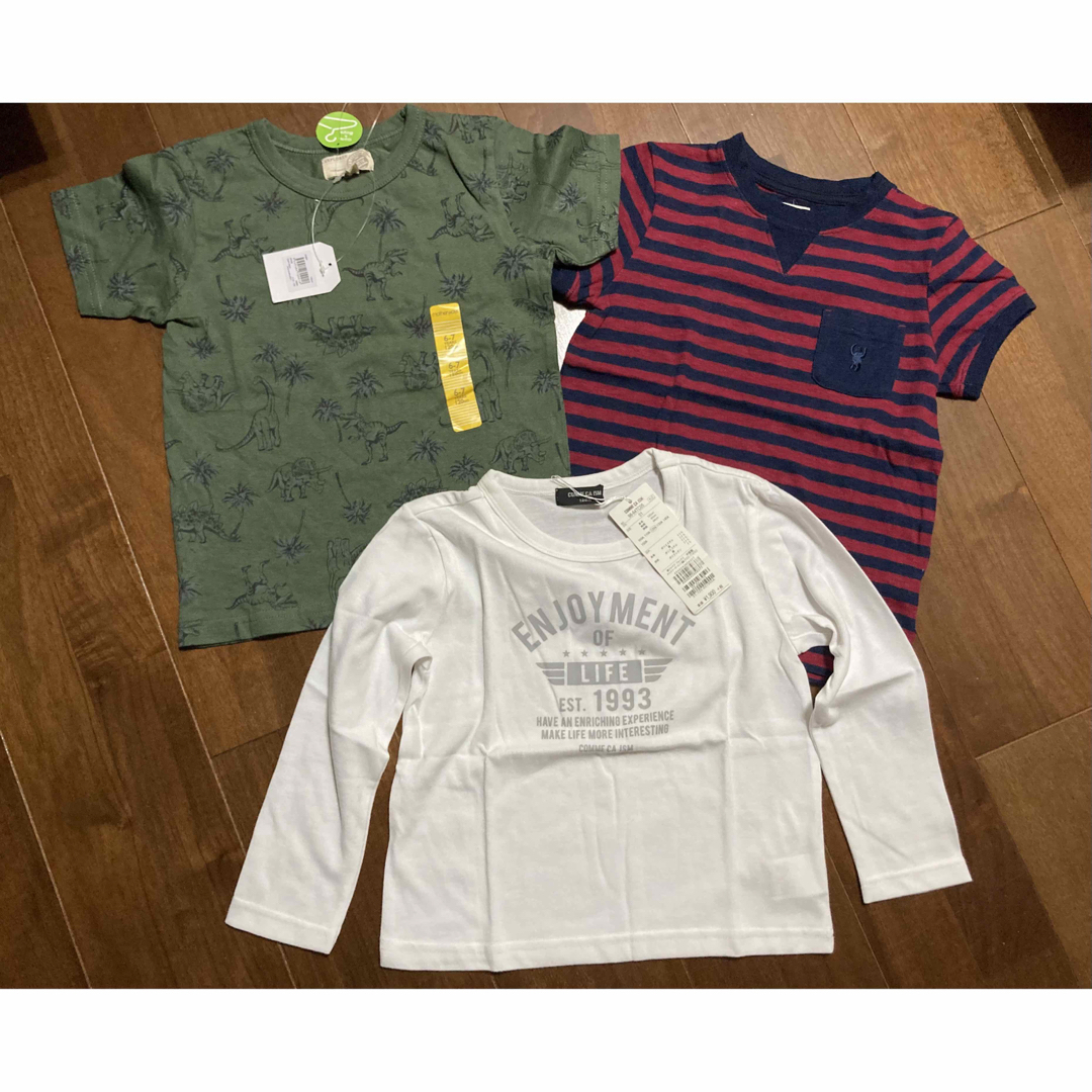 COMME CA ISM(コムサイズム)の新品2枚　合計3枚　キッズTシャツ　120cm セット　コムサイズム キッズ/ベビー/マタニティのキッズ服男の子用(90cm~)(Tシャツ/カットソー)の商品写真