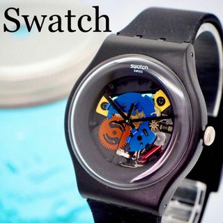 スウォッチ(swatch)の473【美品】スウォッチ時計　メンズ腕時計　レディース腕時計　スケルトン文字盤(腕時計(アナログ))