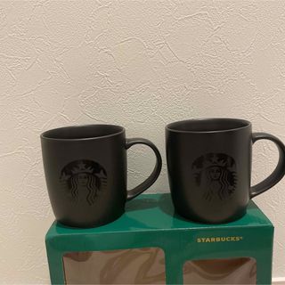 スターバックス(Starbucks)のスターバックス STARBUCKS ブラック 黒 マグ　324ml(グラス/カップ)