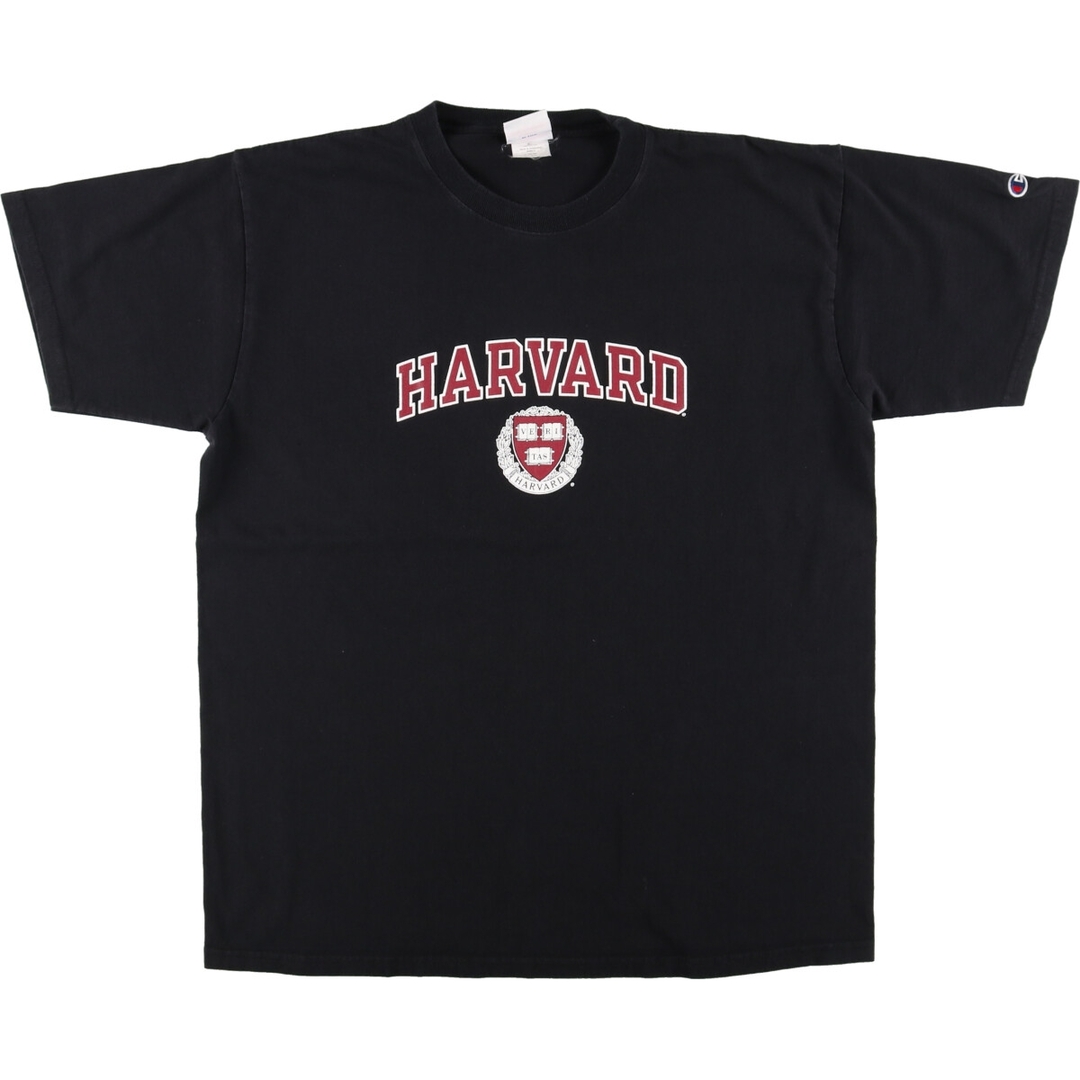 Champion(チャンピオン)の古着 00年代 チャンピオン Champion AUTHENTIC ATHLETIC APPAREL HARVARD UNIVERSITY ハーバード大学 カレッジTシャツ メンズXL /eaa431872 メンズのトップス(Tシャツ/カットソー(半袖/袖なし))の商品写真