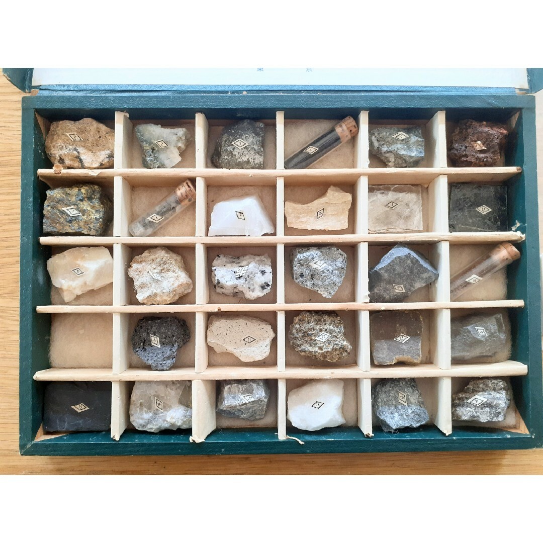富士理研　主要鉱物岩石標本　30種類 エンタメ/ホビーの本(科学/技術)の商品写真