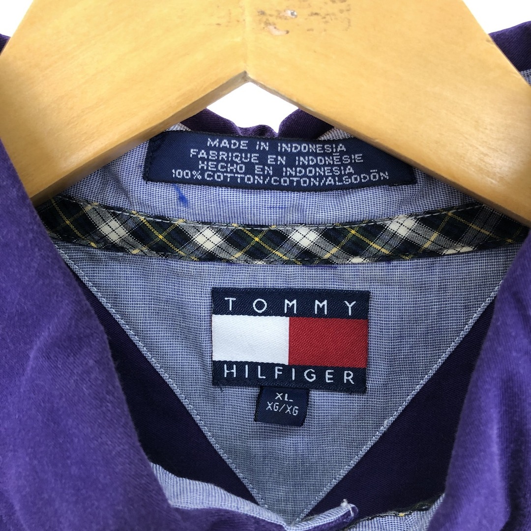 TOMMY HILFIGER(トミーヒルフィガー)の古着 90年代 トミーヒルフィガー TOMMY HILFIGER 長袖 ボタンダウンシャツ メンズXL ヴィンテージ /eaa428860 メンズのトップス(シャツ)の商品写真