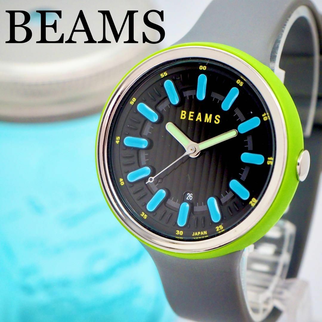 BEAMS(ビームス)の539【美品】BEAMS ビームス時計　メンズ腕時計　レディース腕時計　ラバー メンズの時計(腕時計(アナログ))の商品写真