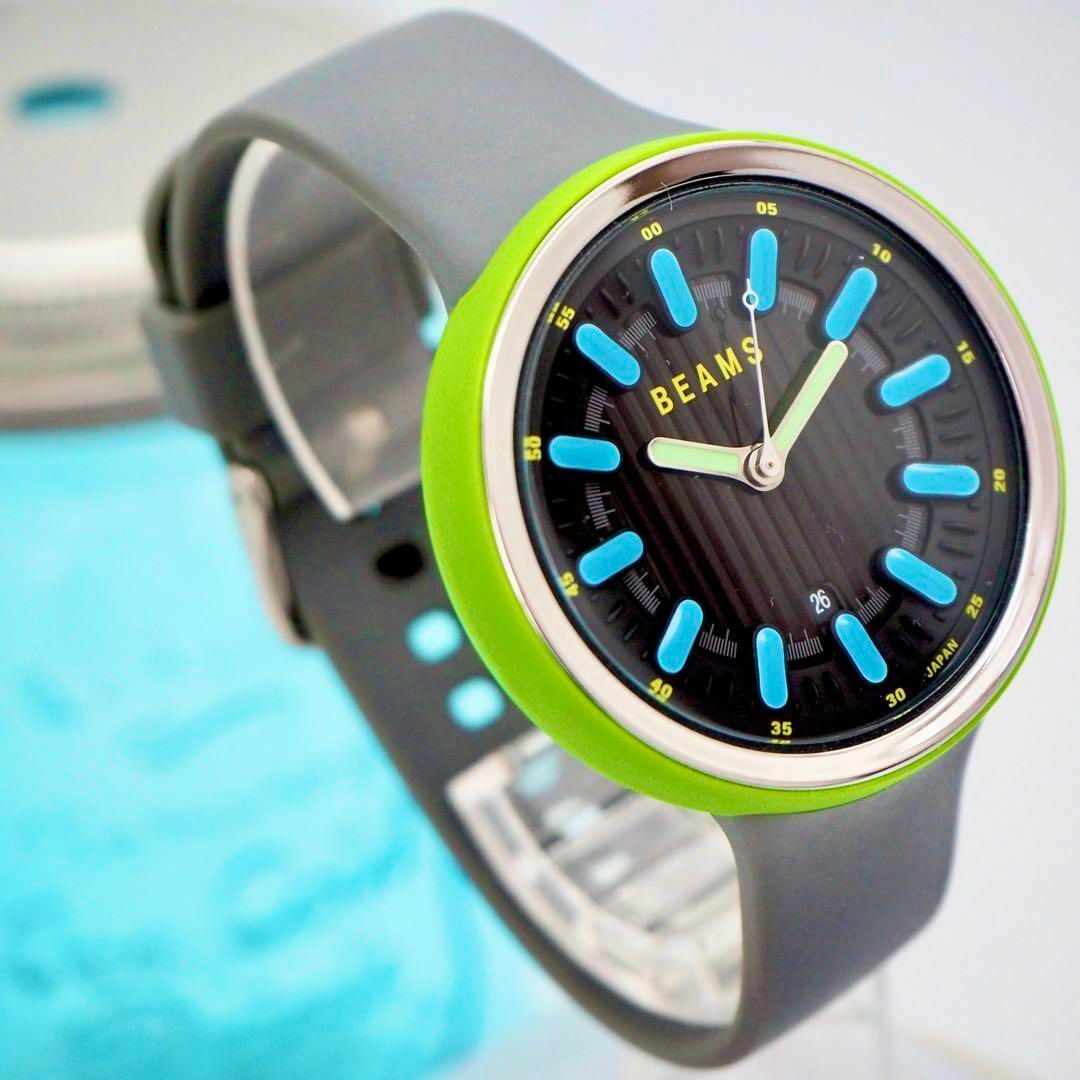 BEAMS(ビームス)の539【美品】BEAMS ビームス時計　メンズ腕時計　レディース腕時計　ラバー メンズの時計(腕時計(アナログ))の商品写真