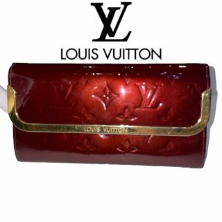 LOUIS VUITTON - LOUIS VUITTON 長財布 M91591 ヴェルニ 紅色