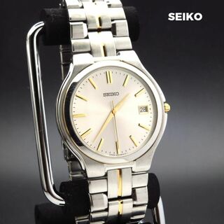セイコー(SEIKO)のSEIKO 腕時計 デイト ラウンドフェイス コンビカラー (腕時計(アナログ))
