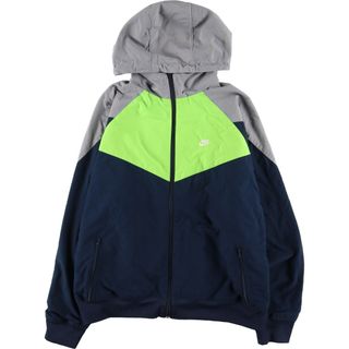 ナイキ(NIKE)の古着 ナイキ NIKE フード付き ウインドブレーカー メンズM /eaa428262(ナイロンジャケット)