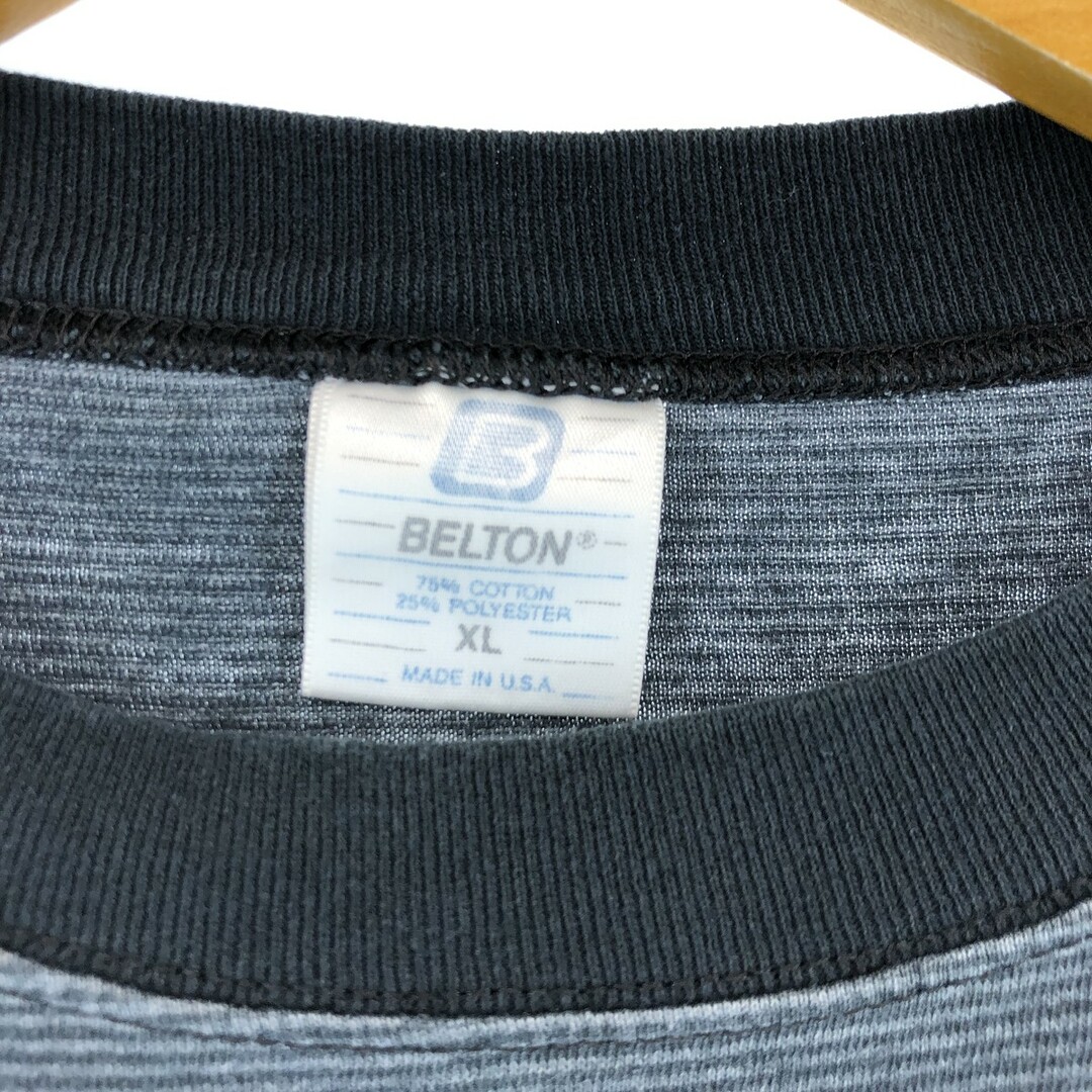 古着 ~90年代 BELTON ボーダー柄 カレッジTシャツ USA製 メンズXL ヴィンテージ /eaa430363 メンズのトップス(Tシャツ/カットソー(半袖/袖なし))の商品写真