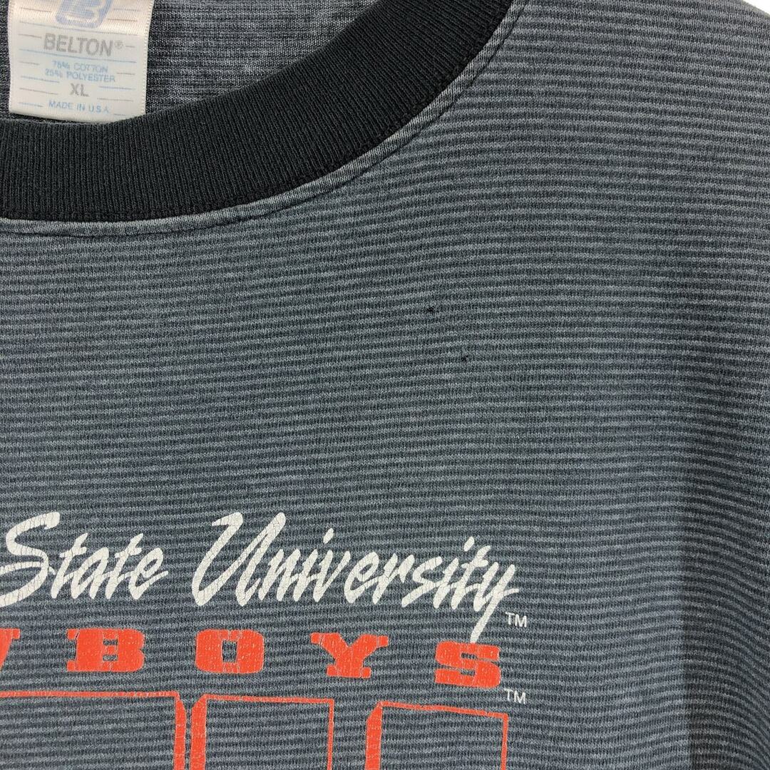 古着 ~90年代 BELTON ボーダー柄 カレッジTシャツ USA製 メンズXL ヴィンテージ /eaa430363 メンズのトップス(Tシャツ/カットソー(半袖/袖なし))の商品写真