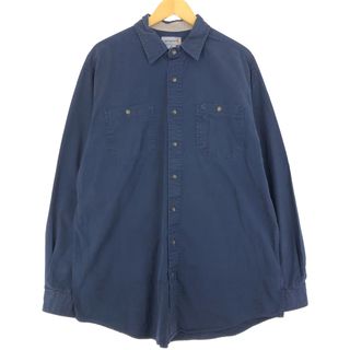 カーハート(carhartt)の古着 カーハート Carhartt 長袖 ワークシャツ メンズXL /eaa428831(シャツ)