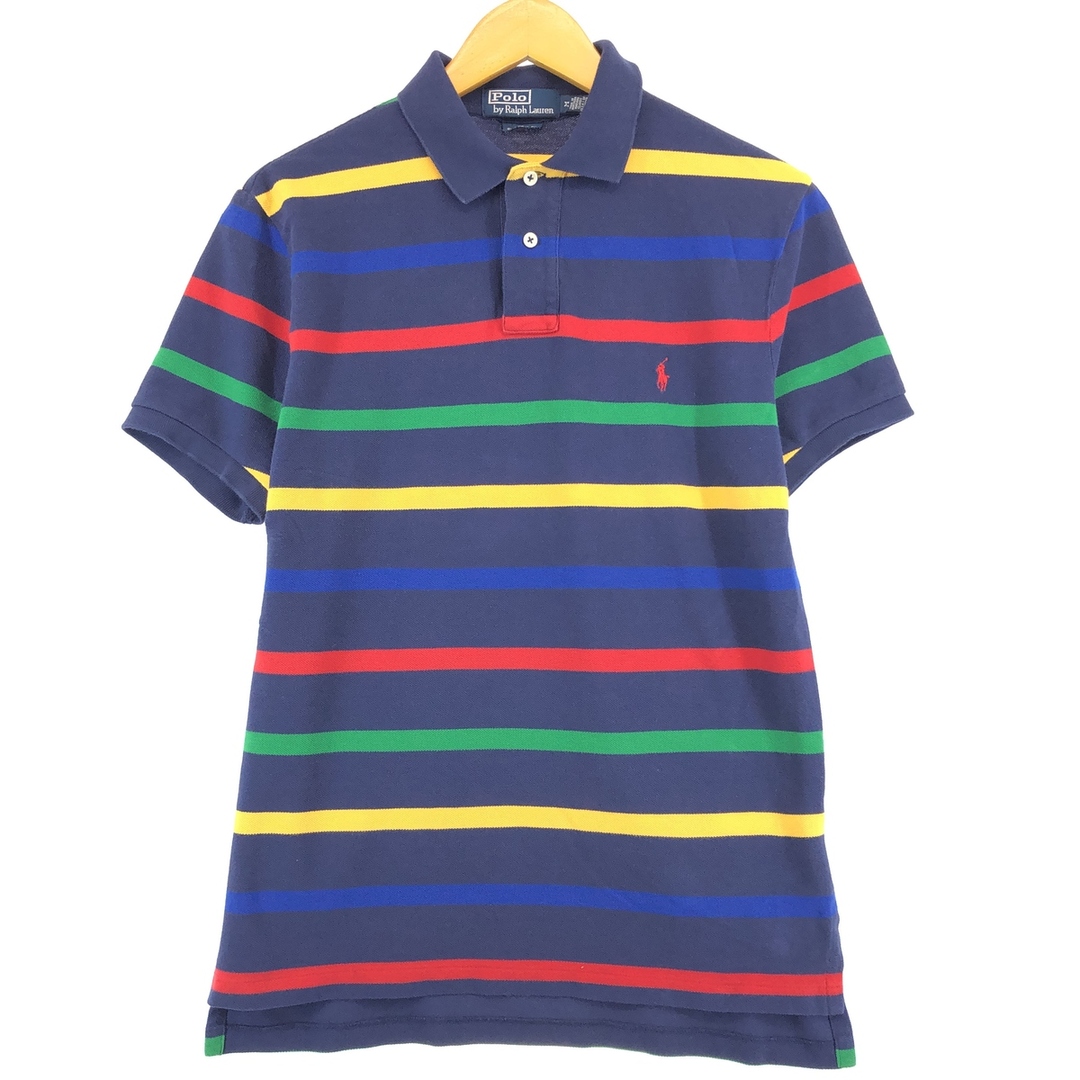 Ralph Lauren(ラルフローレン)の古着 ラルフローレン Ralph Lauren POLO by Ralph Lauren 半袖 ボーダー ポロシャツ メンズM /eaa430346 メンズのトップス(ポロシャツ)の商品写真