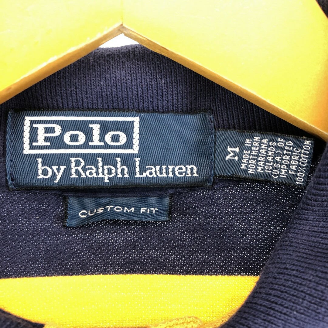 Ralph Lauren(ラルフローレン)の古着 ラルフローレン Ralph Lauren POLO by Ralph Lauren 半袖 ボーダー ポロシャツ メンズM /eaa430346 メンズのトップス(ポロシャツ)の商品写真