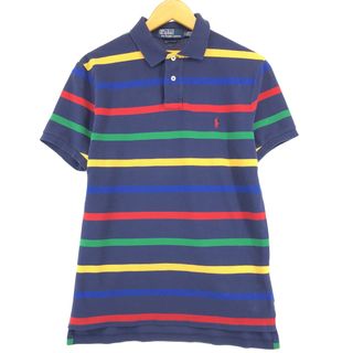 ラルフローレン(Ralph Lauren)の古着 ラルフローレン Ralph Lauren POLO by Ralph Lauren 半袖 ボーダー ポロシャツ メンズM /eaa430346(ポロシャツ)