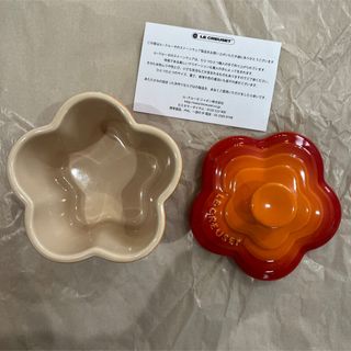 ルクルーゼ(LE CREUSET)のル・クルーゼ　ミニココット（フラワー）(食器)