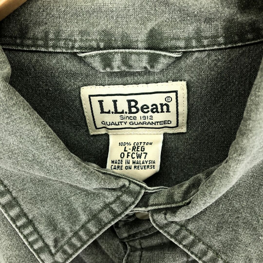 L.L.Bean(エルエルビーン)の古着 90~00年代 エルエルビーン L.L.Bean 長袖 デニムシャツ メンズL ヴィンテージ /eaa428838 メンズのトップス(シャツ)の商品写真