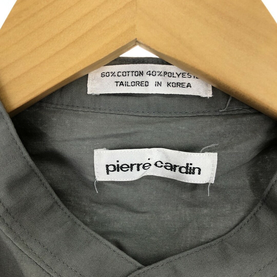 pierre cardin(ピエールカルダン)の古着 80年代 ピエールカルダン Pierre Cardin スタンドカラー 長袖 ポリコットンシャツ メンズL ヴィンテージ /eaa428842 メンズのトップス(シャツ)の商品写真