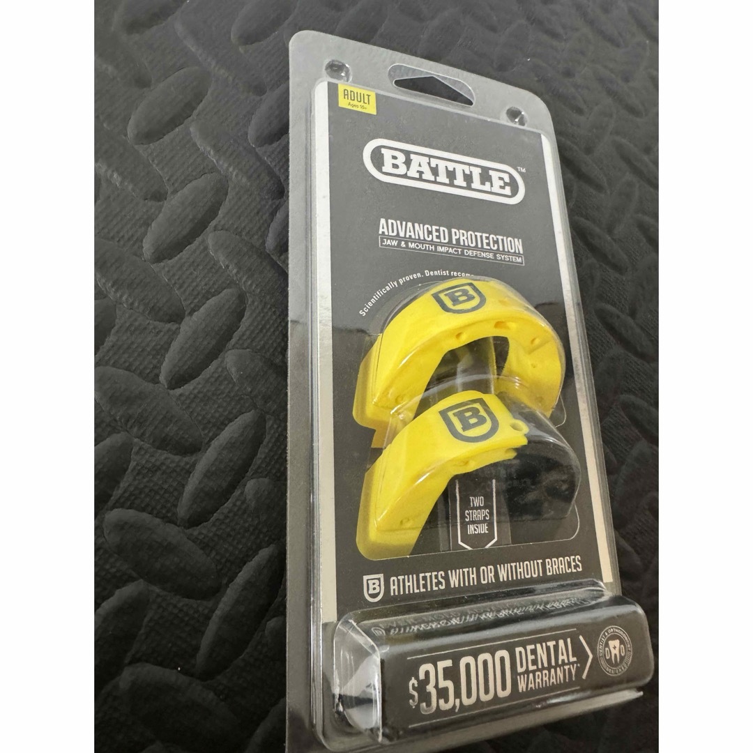 BATTLEマウスピース スタンダードタイプ 黄/黒+黄色 BATTLEマウスピース スタンダードタイプ 黄/黒+黄色