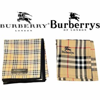 バーバリー(BURBERRY)の即発送 極美品 BURBERRYS BURBERRYLONDON ハンカチ 2枚(ハンカチ)