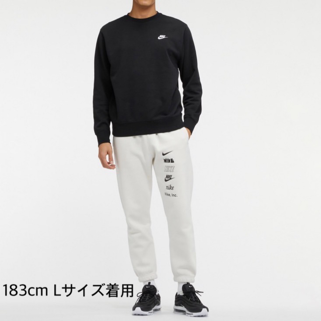 NIKE(ナイキ)の【ナイキ】新品未使用 フレンチテリー クルースウェット 男女兼用 ブラック XL メンズのトップス(スウェット)の商品写真