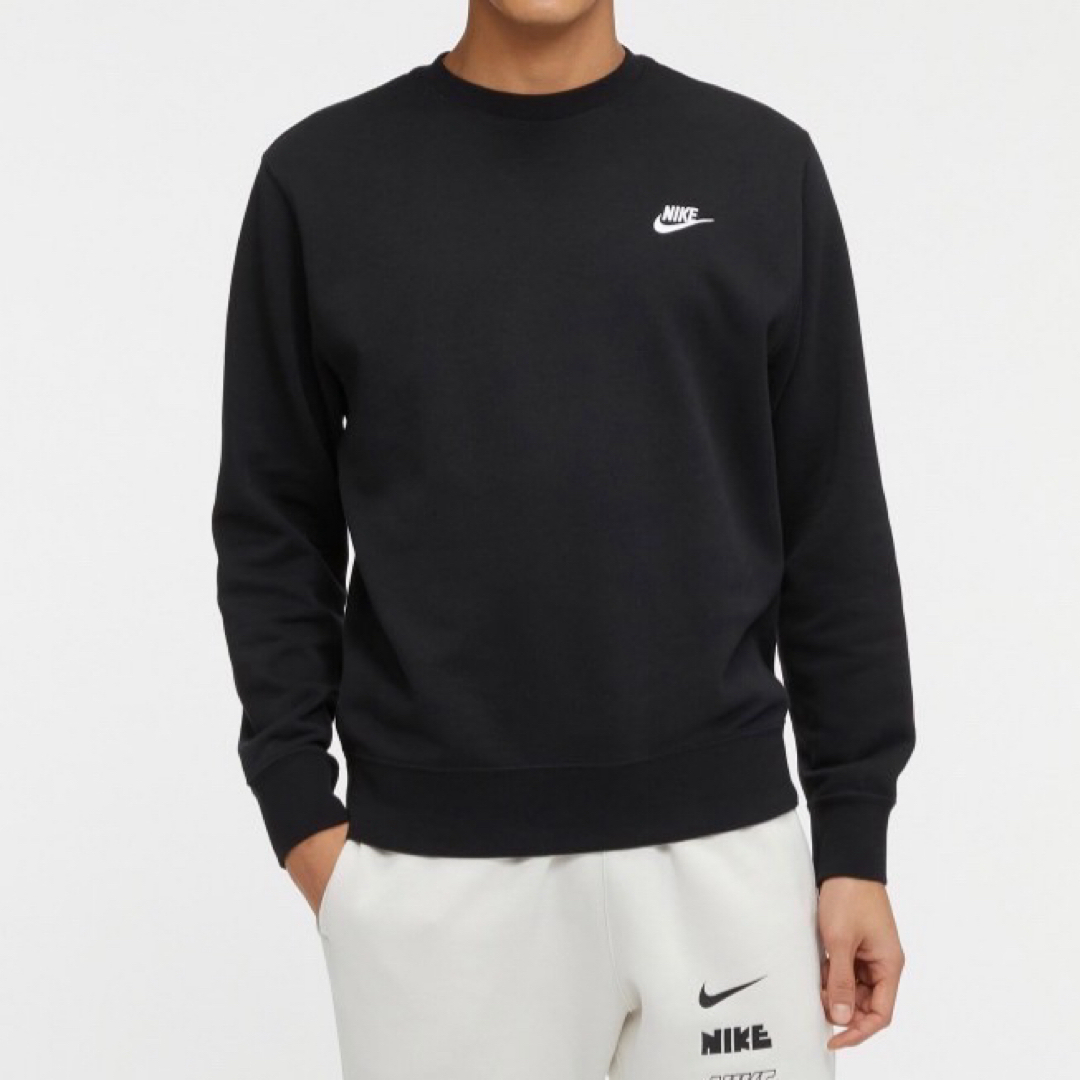 NIKE(ナイキ)の【ナイキ】新品未使用 フレンチテリー クルースウェット 男女兼用 ブラック XL メンズのトップス(スウェット)の商品写真