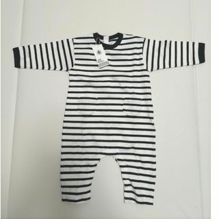 プチバトー(PETIT BATEAU)の新品未使用 プチバトー マリニエールロンパース 18m 81㎝(ロンパース)