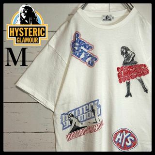 ヒステリックグラマー(HYSTERIC GLAMOUR)の【希少モデル】ヒステリックグラマー☆総柄 刺繍ロゴ満載 Tシャツ ヒスガール(Tシャツ/カットソー(半袖/袖なし))