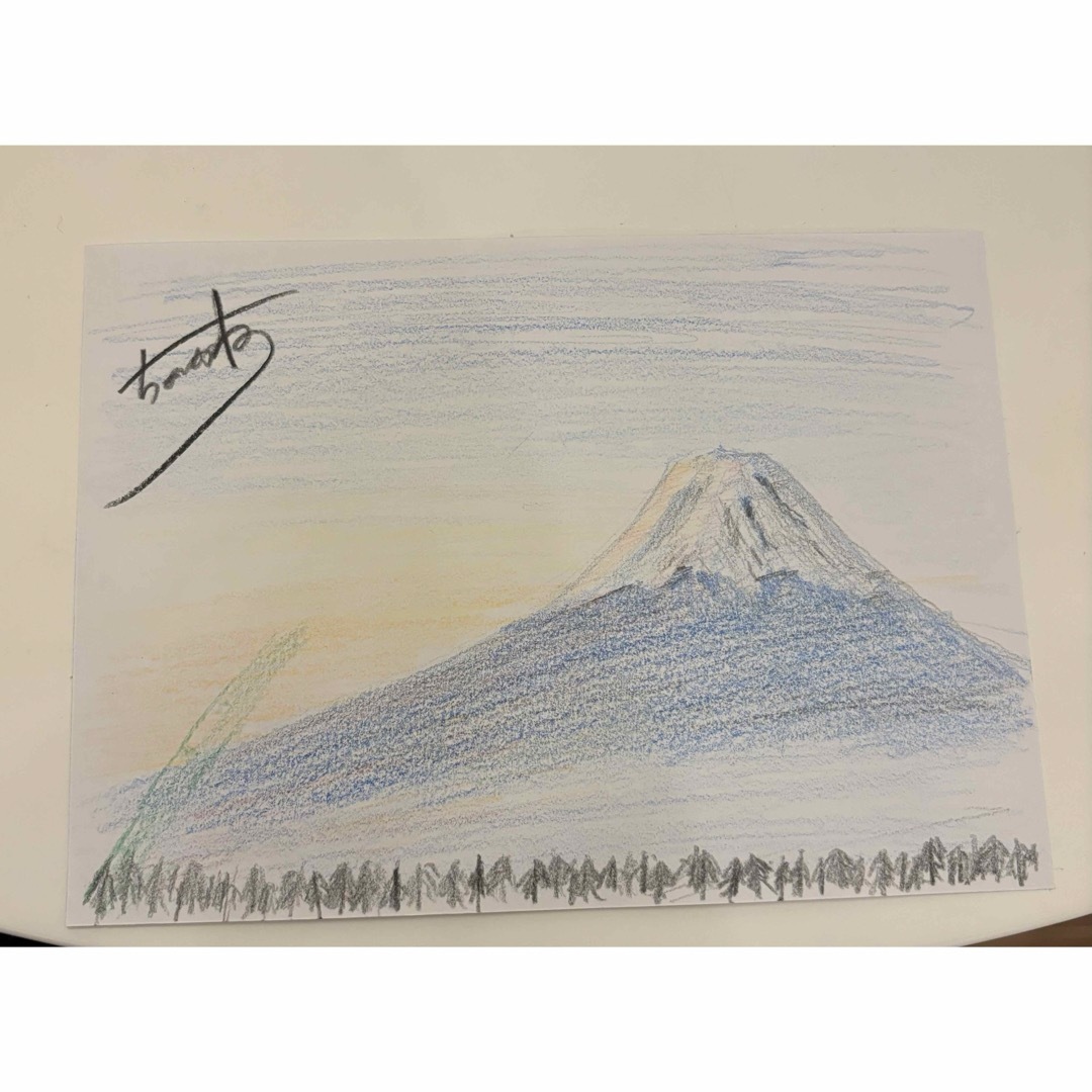 風景画　富士山 エンタメ/ホビーの美術品/アンティーク(絵画/タペストリー)の商品写真