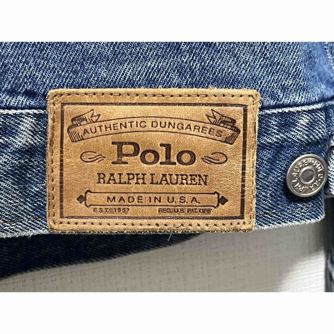 POLO RALPH LAUREN(ポロラルフローレン)の80s90s 超希少 USA製 ポロラルフローレン デニムジャケット メンズのジャケット/アウター(Gジャン/デニムジャケット)の商品写真
