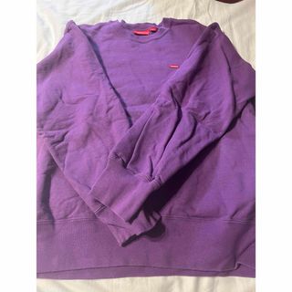 シュプリーム(Supreme)のSupreme small box Crewneck M パープル(スウェット)