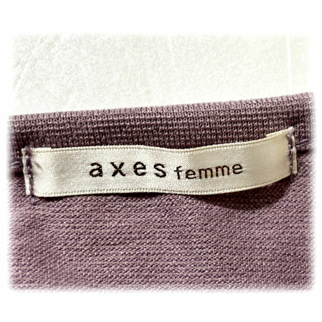 axes femme(アクシーズファム)のアクシーズファム フェイク衿 チュニック ワンピース パール かわいい 美品 M レディースのワンピース(ミニワンピース)の商品写真