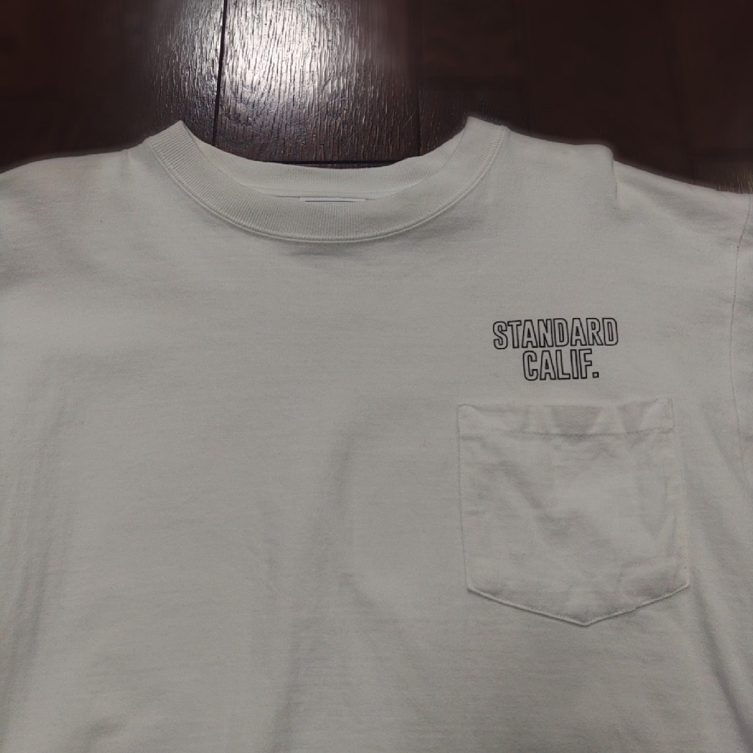 STANDARD CALIFORNIA(スタンダードカリフォルニア)のスタンダードカリフォルニア　ロンT　ポケT　長袖　M　白 メンズのトップス(Tシャツ/カットソー(七分/長袖))の商品写真