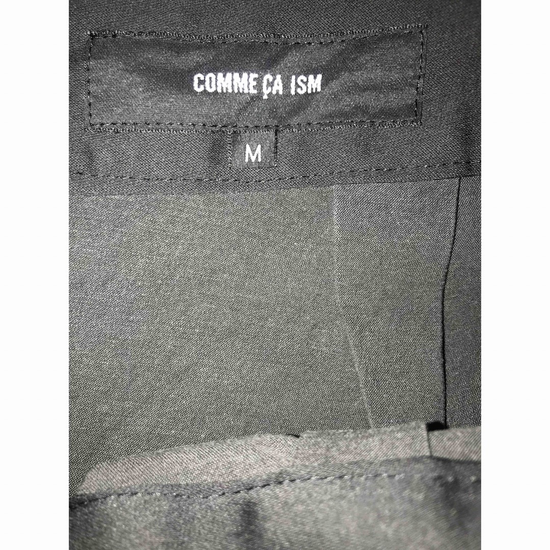 COMME CA ISM(コムサイズム)のCOMME CA ISM ストレイト膝上ストレッチスカート　綿混　サイズM 黒　 レディースのスカート(ひざ丈スカート)の商品写真