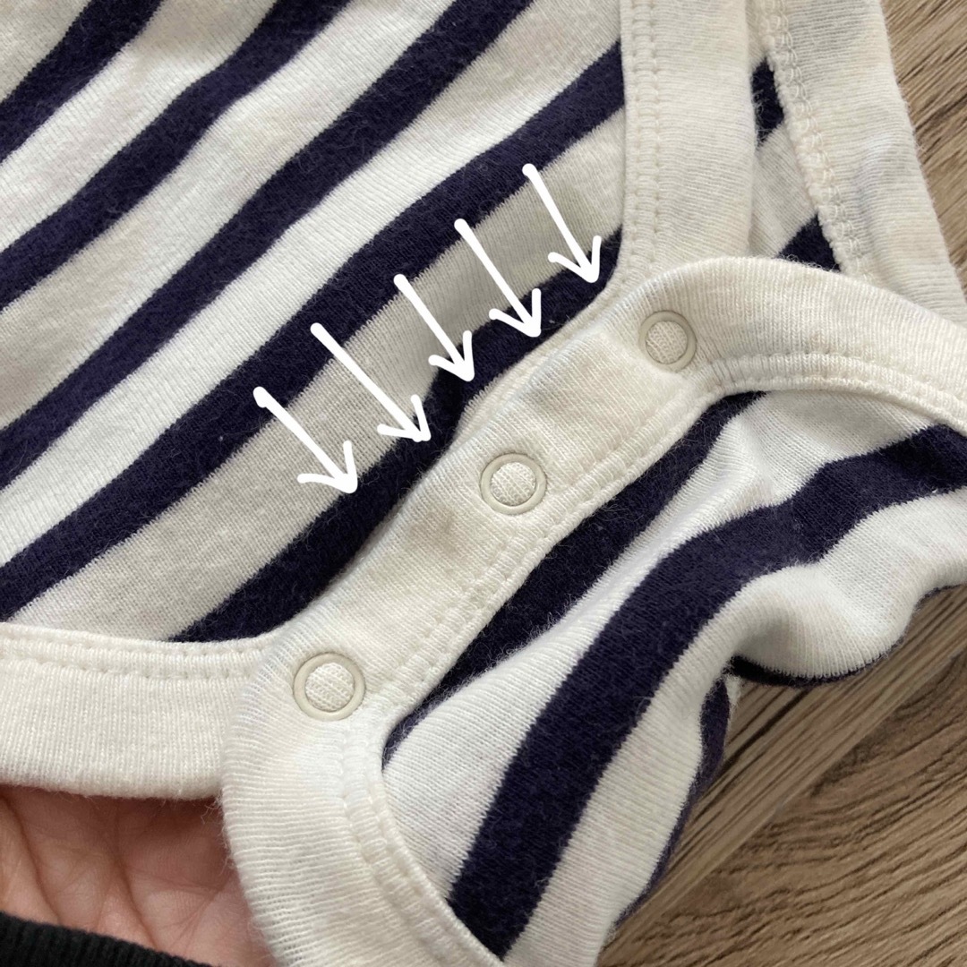 babyGAP(ベビーギャップ)の【used】baby Gap♡ベビーギャップ 長袖 ロンパース 80㎝ キッズ/ベビー/マタニティのベビー服(~85cm)(ロンパース)の商品写真