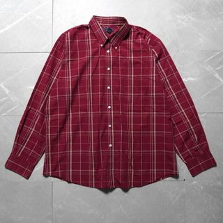 リーバイス(Levi's)のドッカーズ　長袖シャツ　XLサイズ　チェック柄　レッド　(シャツ)