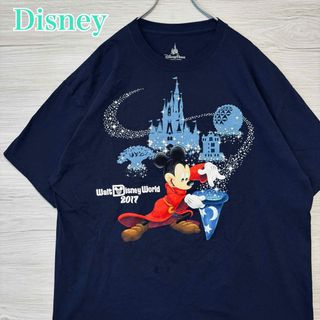 ディズニー(Disney)の【入手困難】ディズニー　ファンタジアミッキー　Tシャツ　2XLサイズ　一点物(Tシャツ/カットソー(半袖/袖なし))