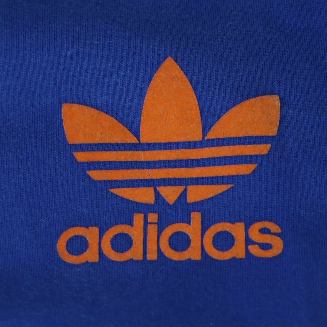 adidas(アディダス)の【レトロ古着◎希少】80s ラグランスリーブ リンガーT トレフォイルロゴ L メンズのトップス(Tシャツ/カットソー(半袖/袖なし))の商品写真