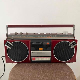 アイワ(aiwa)のAIWA アイワ　CS-J30 ラジカセ 昭和レトロ　インテリア　FM/AM(ラジオ)